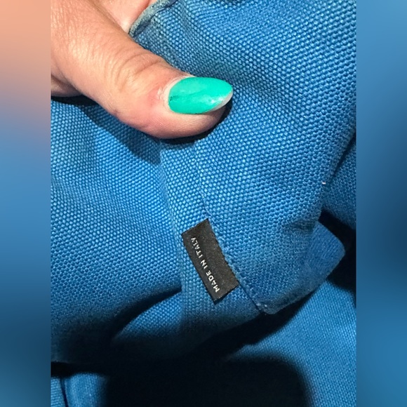 Blue Prada Canapa Large Tote - Picture 16 of 16